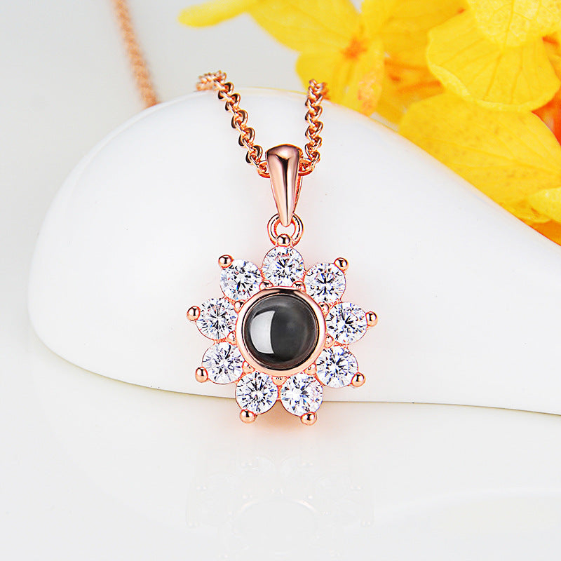 S925 Amore Flower Necklace