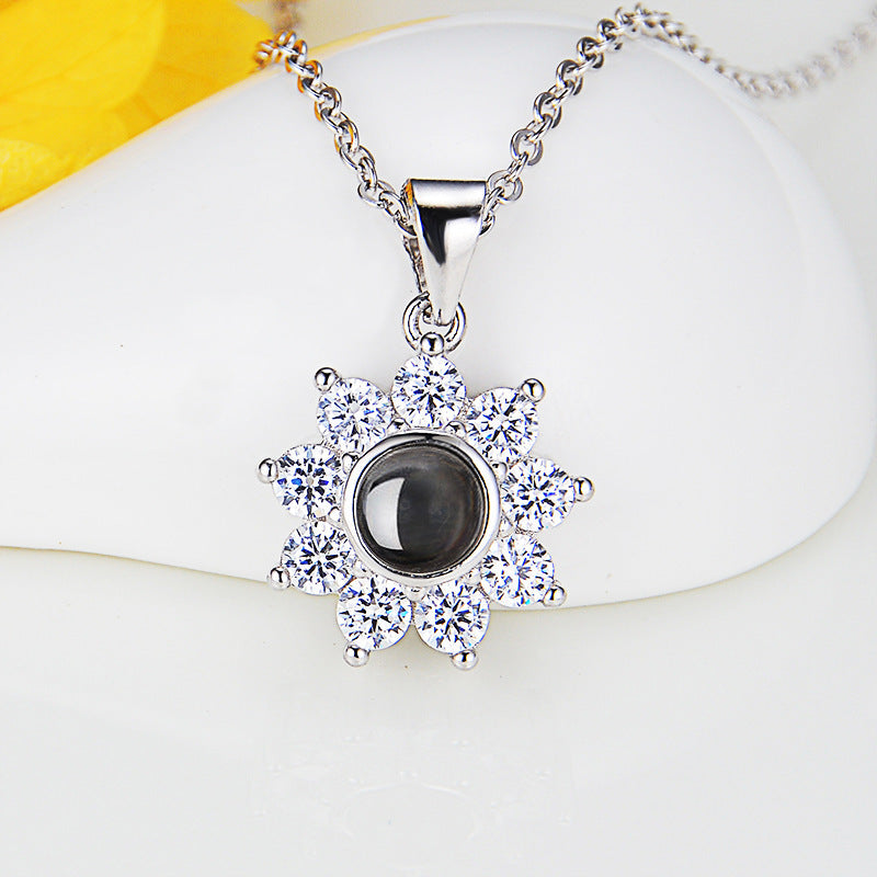 S925 Amore Flower Necklace