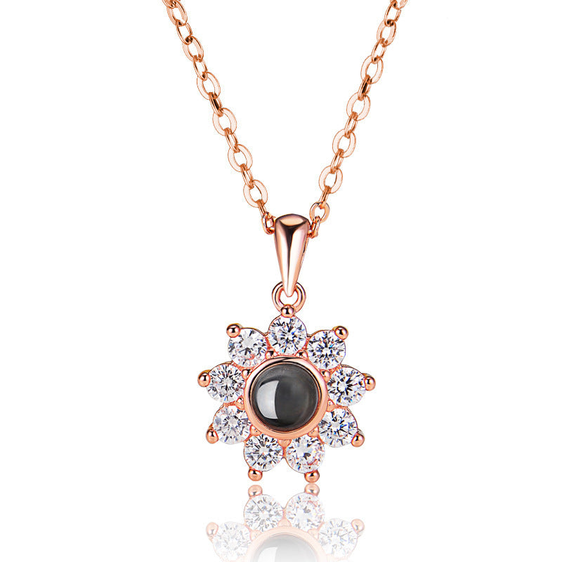 S925 Amore Flower Necklace