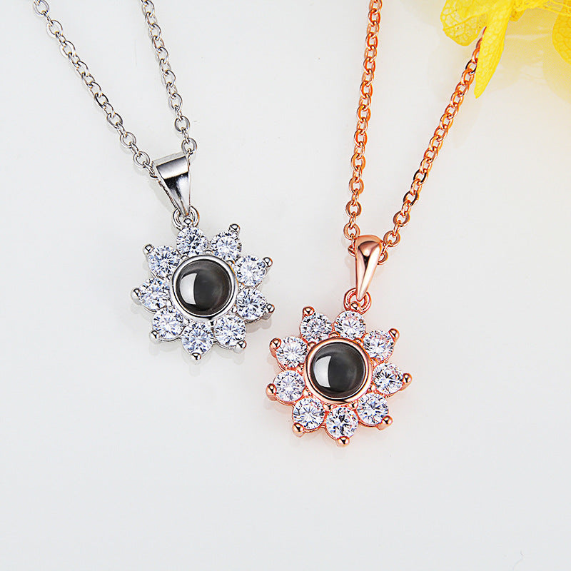 S925 Amore Flower Necklace