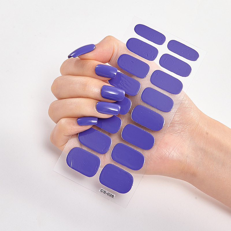 Frexos mauve semicured uv gel nail stickers kit