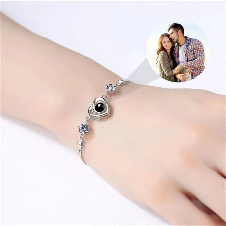 S925 Silver Heart Bracelet