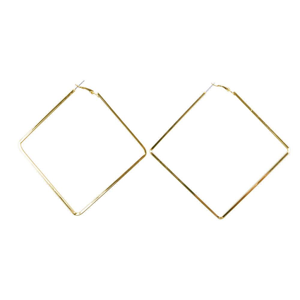 Geometric Diamond Earrings