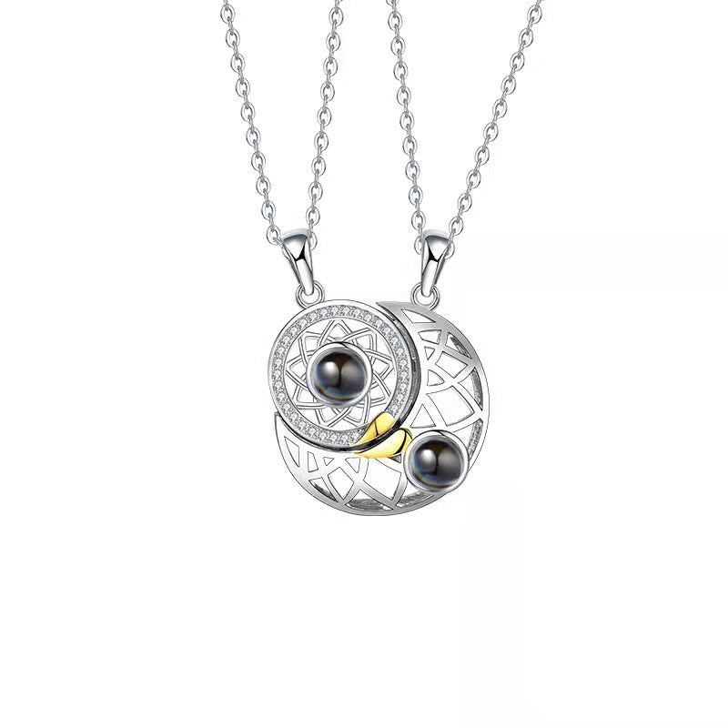 Amore Star Moon Necklace