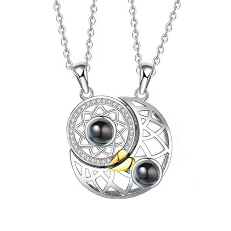 Amore Star Moon Necklace