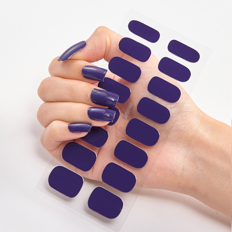 Frexos red light-mauve semicured uv gel nail stickers kit