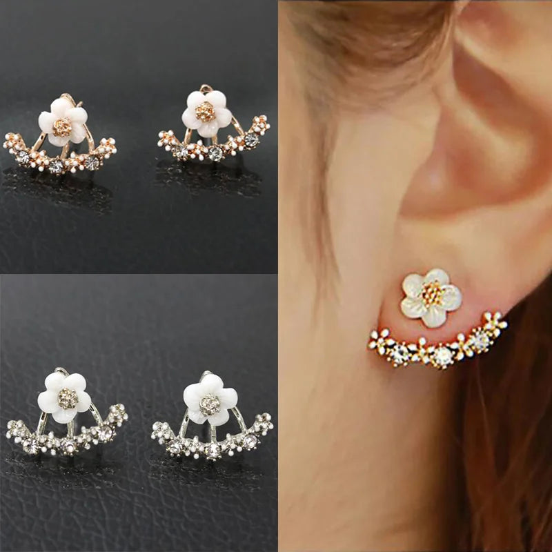 Flower Double Sided Earrings