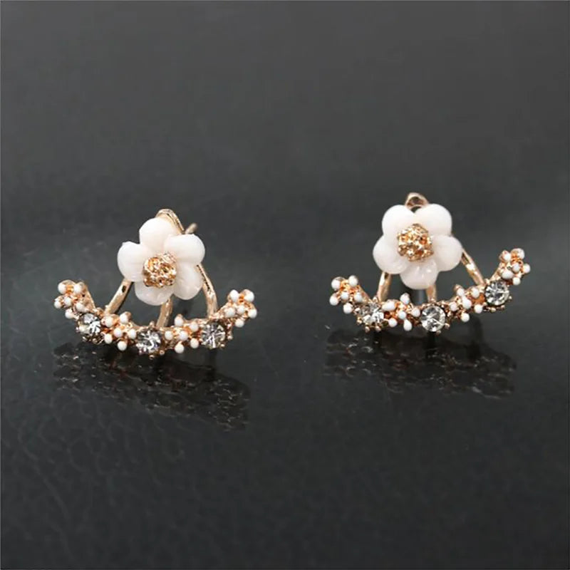 Flower Double Sided Earrings