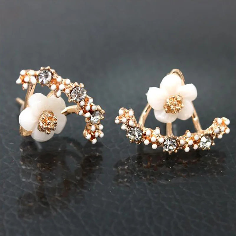 Flower Double Sided Earrings