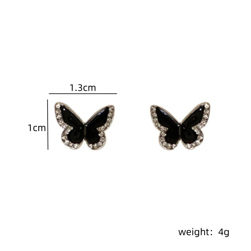 Black Butterfly Earrings