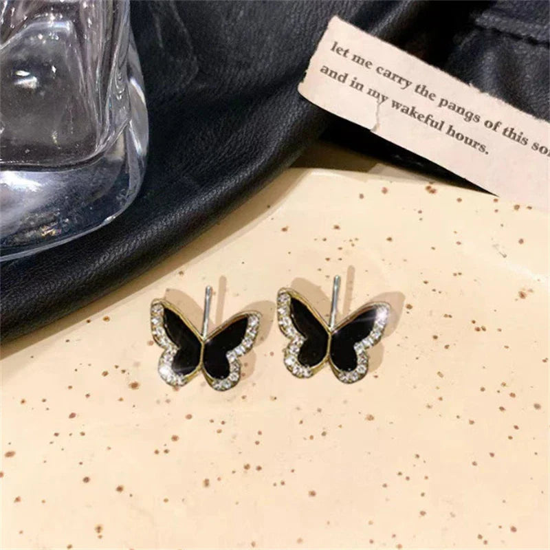 Black Butterfly Earrings